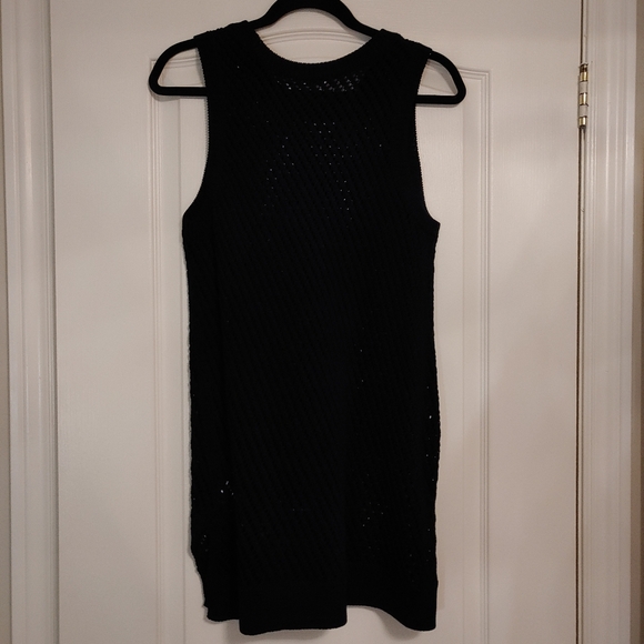 Vince Navy Long Vest/ Sleeveless Sweater - Picture 4 of 7
